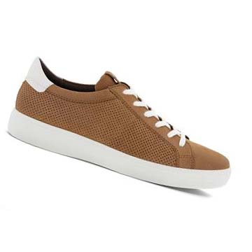 Pánské Tenisky Ecco Soft Classic Laced Hnědé Bílé | CZ 639BEX